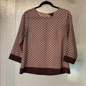 Quarter length sleeve j.Crew blouse
